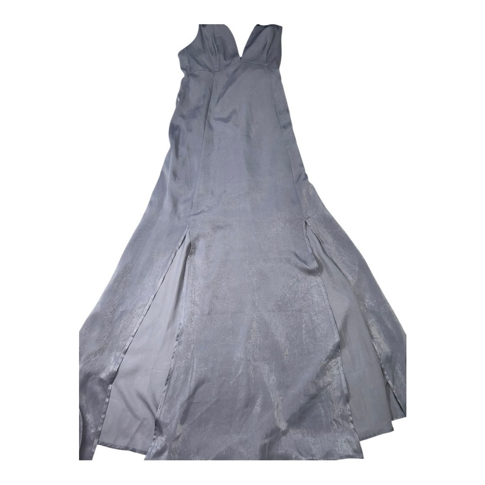 Ark NC by PROMGIRL Waverly Maxi Satin Dress Size Small Lavender Elegant Gown NWT - Picture 12 of 16